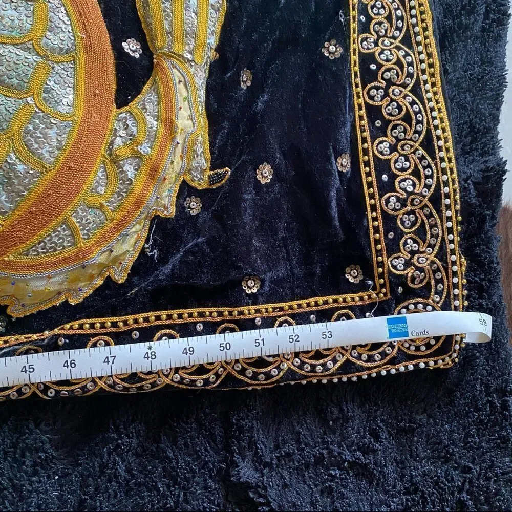 Vintage  Kalaga Gold Thai Embroidered Wall Art